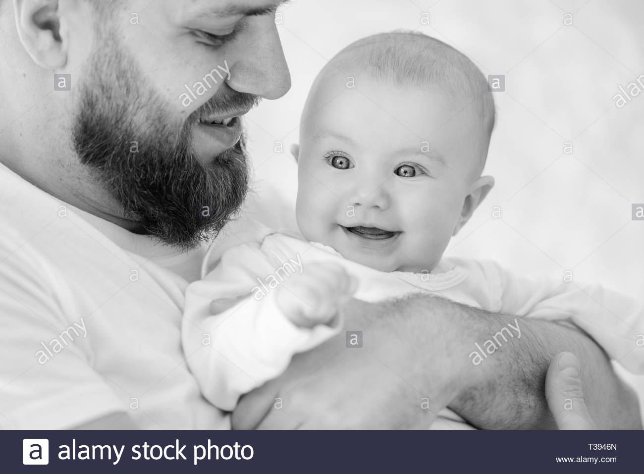 Father Daughter Holding Hands Black And White Stock Photos