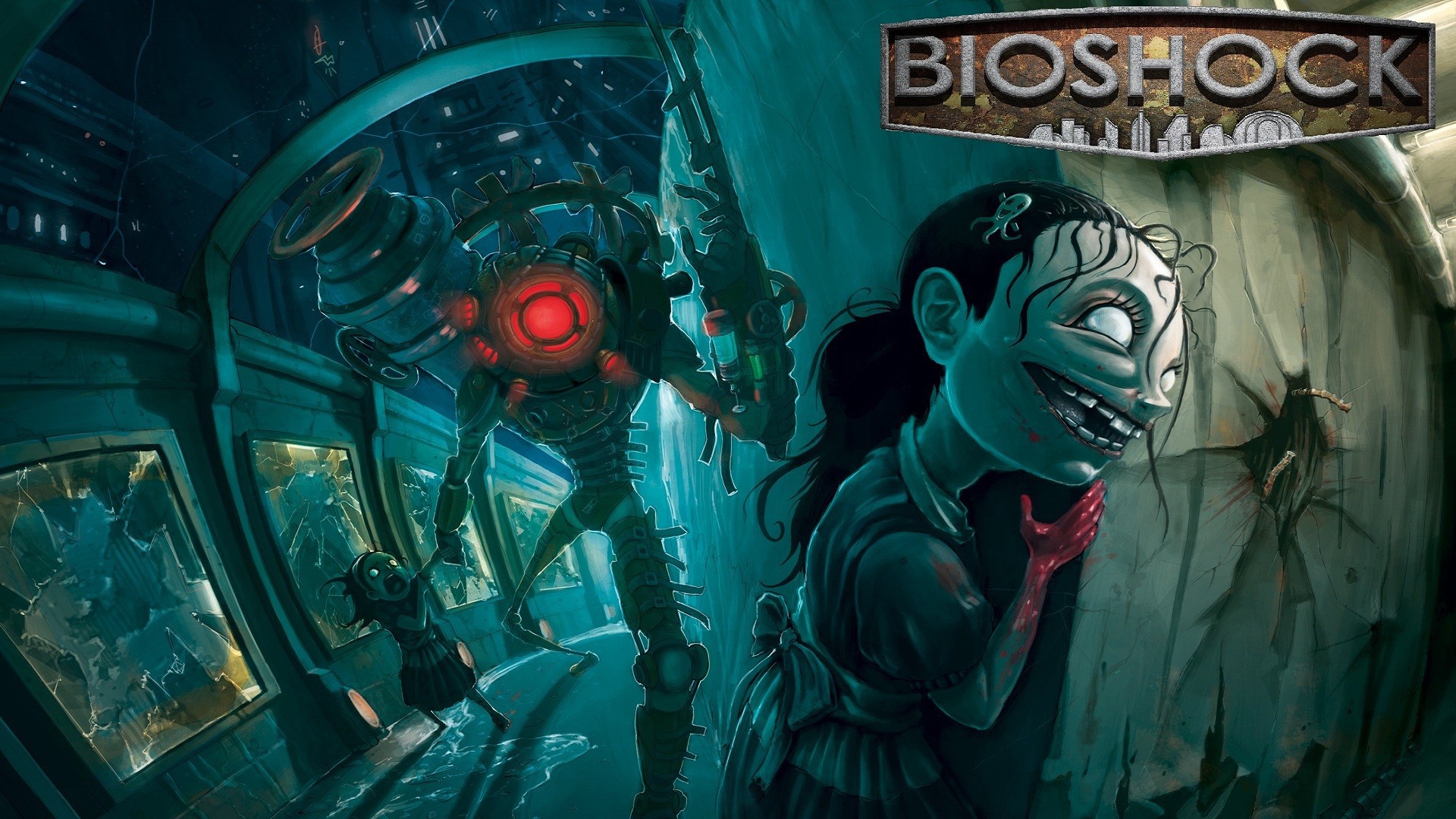 Bioshock Big Daddy little sisters wallpapers and images   wallpapers