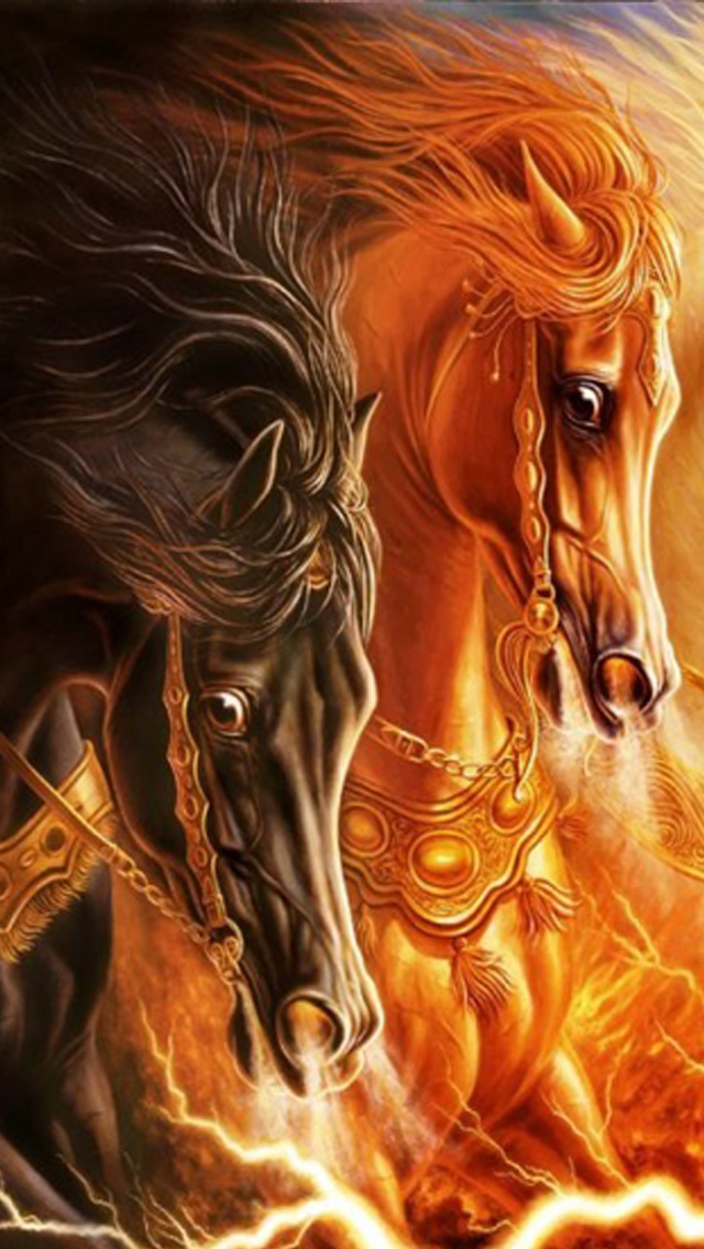 3d Horse iPhone Wallpaper Background And