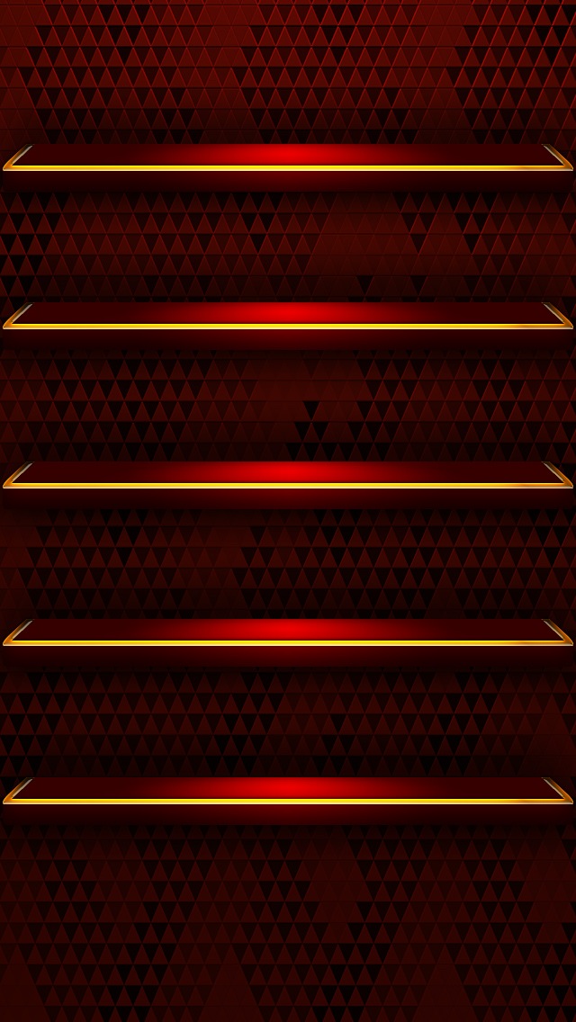 Red Glossy Shelves Wallpaper iPhone