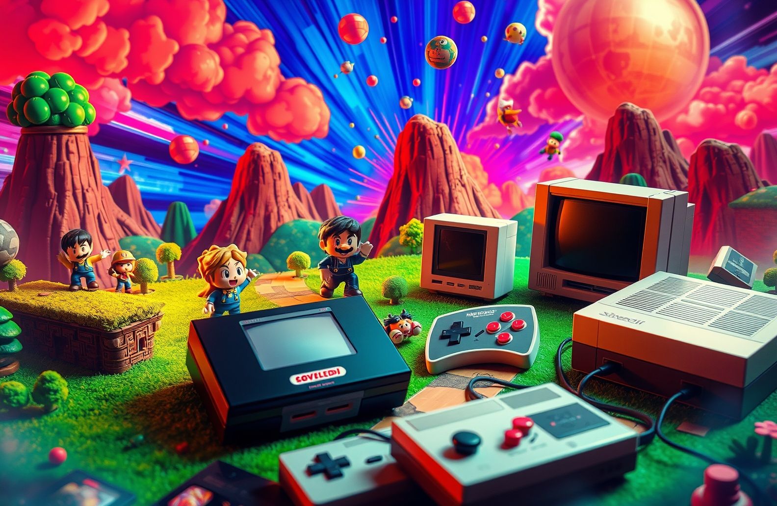 Hd Retro Gaming Wallpaper