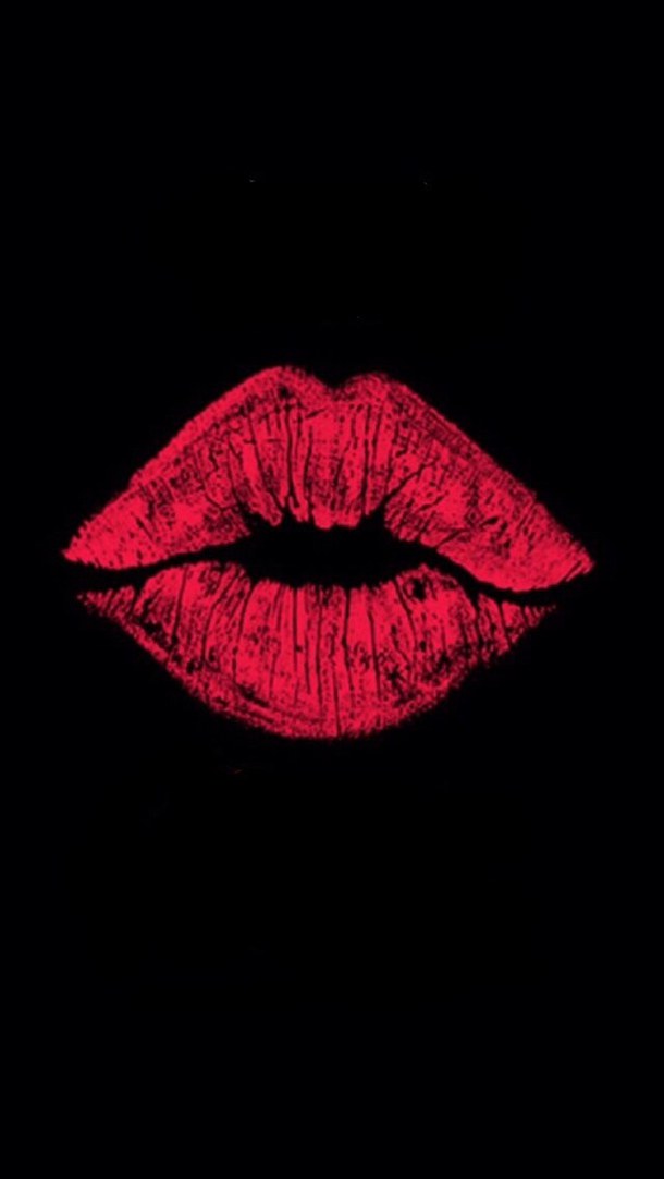 background cute dope iphone kiss lips pink print red lips