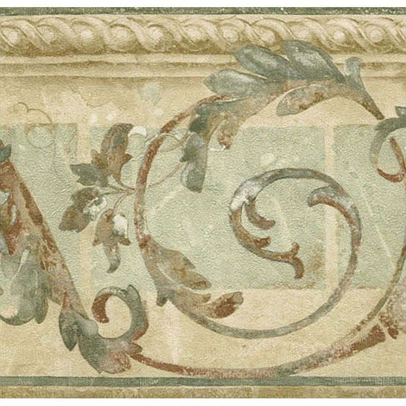 Free download Wallpaper Border Leaf Scroll Ivy on Lattice Border