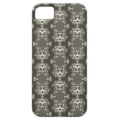 Rose Damask Girly Goth Wallpaper Pattern iPhone Cover