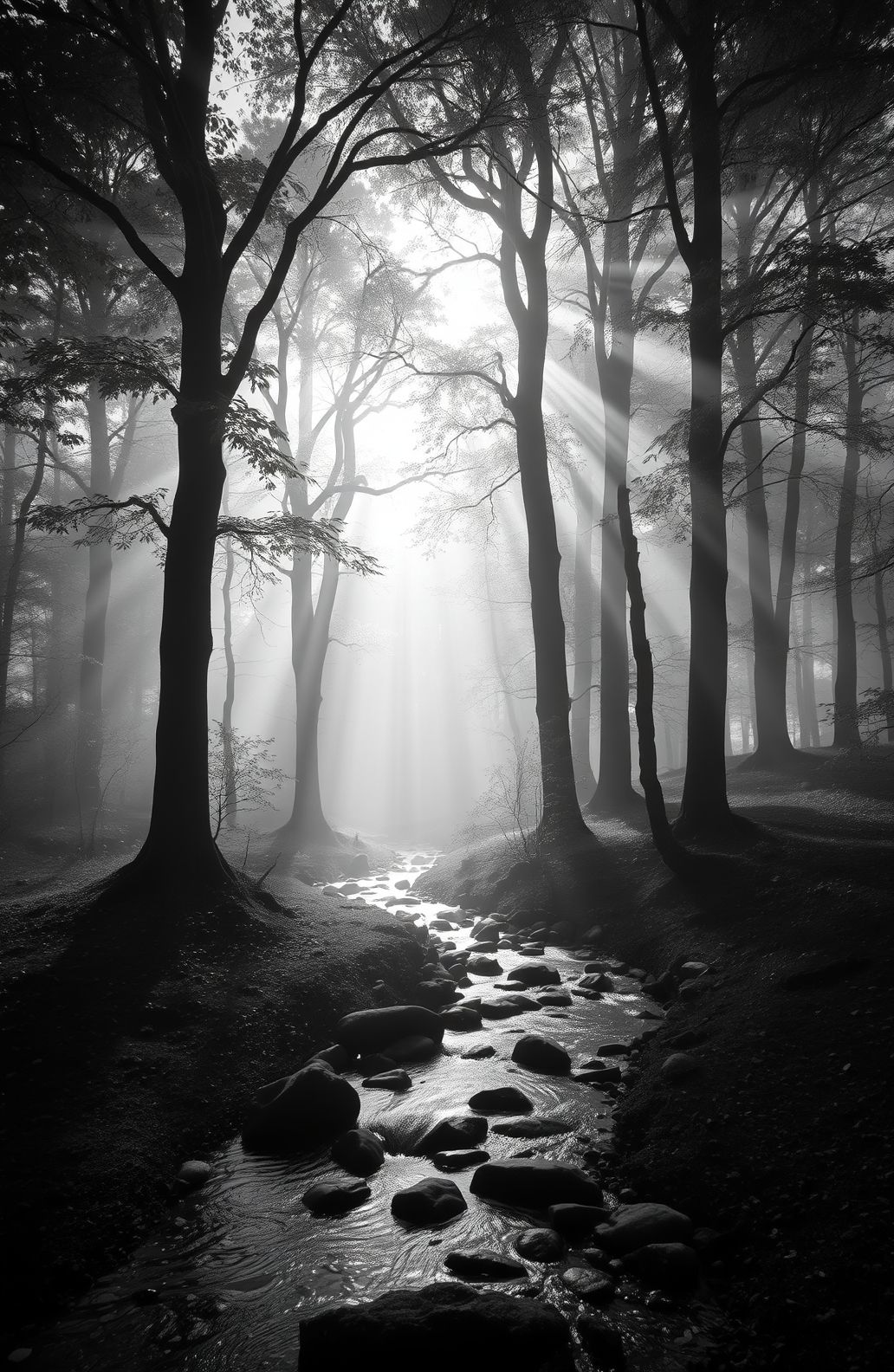 Black And White Nature Wallpaper