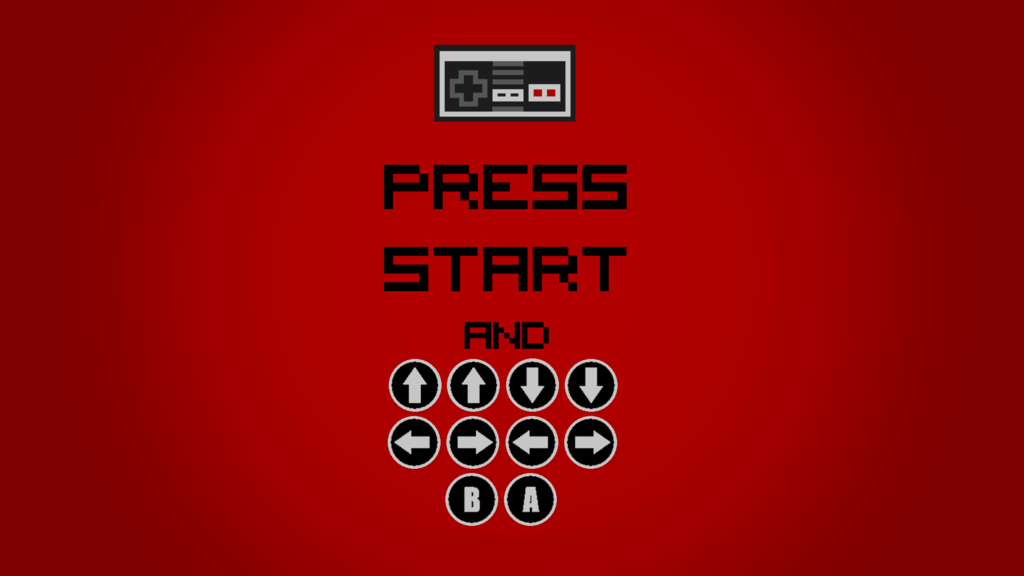 Press Start And Do The Konami Code By Biggiepoppa