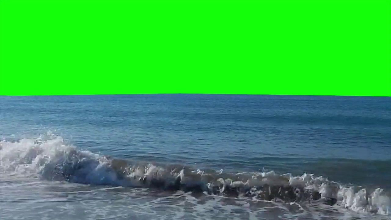 HD 1080p Beautiful Sea Video Beach Green Screen