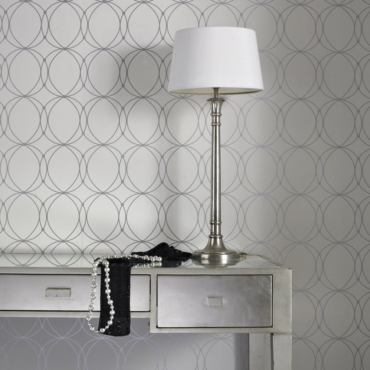 Graham And Brown Darcy Wallpaper Pearl White
