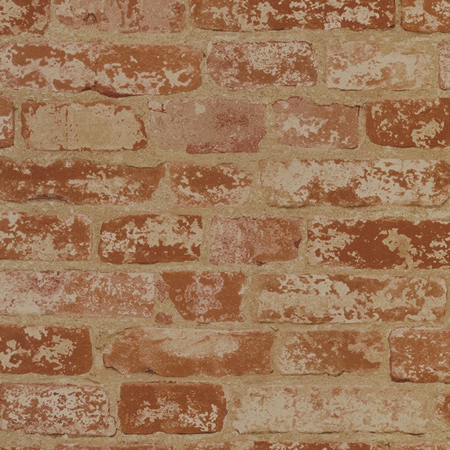 Rusty Red Brick With Age Wallpaper Bz9206 All Walls