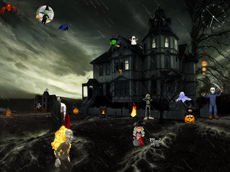  Animated Halloween Screensavers Halloween screensaver   dark 800x600