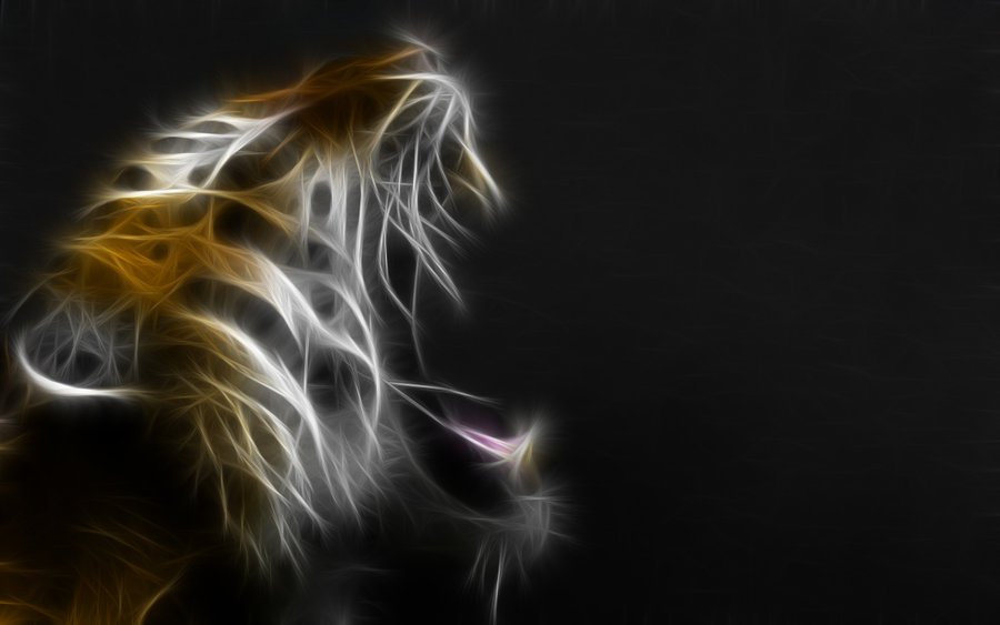 Tiger Fractal Wallpaper By Oo0d3v1l0oo