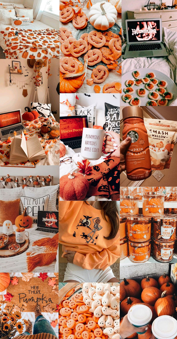 20 Autumn Collage Wallpapers Pumpkin Spice 1   Fab Mood