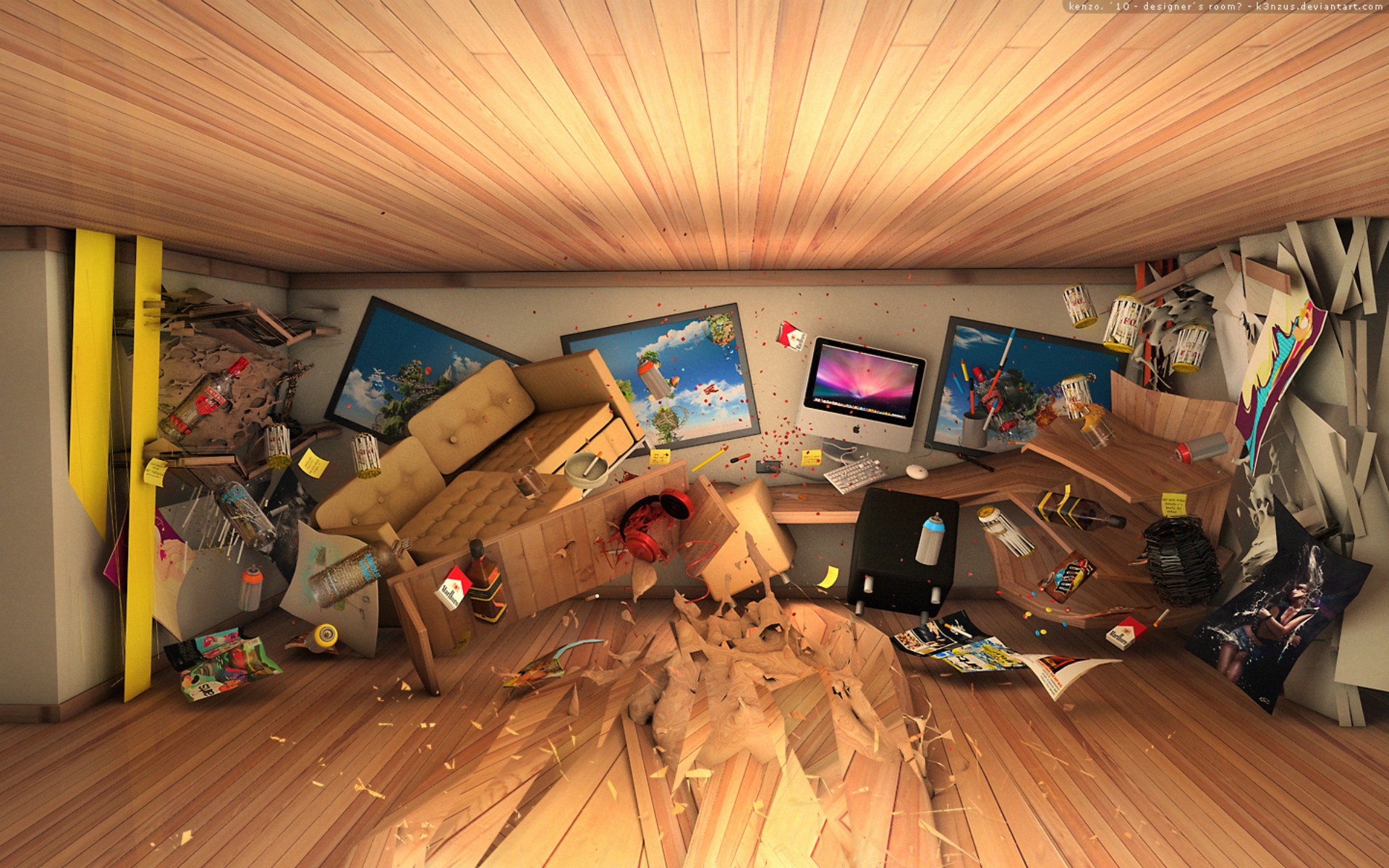 3d Room Desktop Wallpaper On Latoro