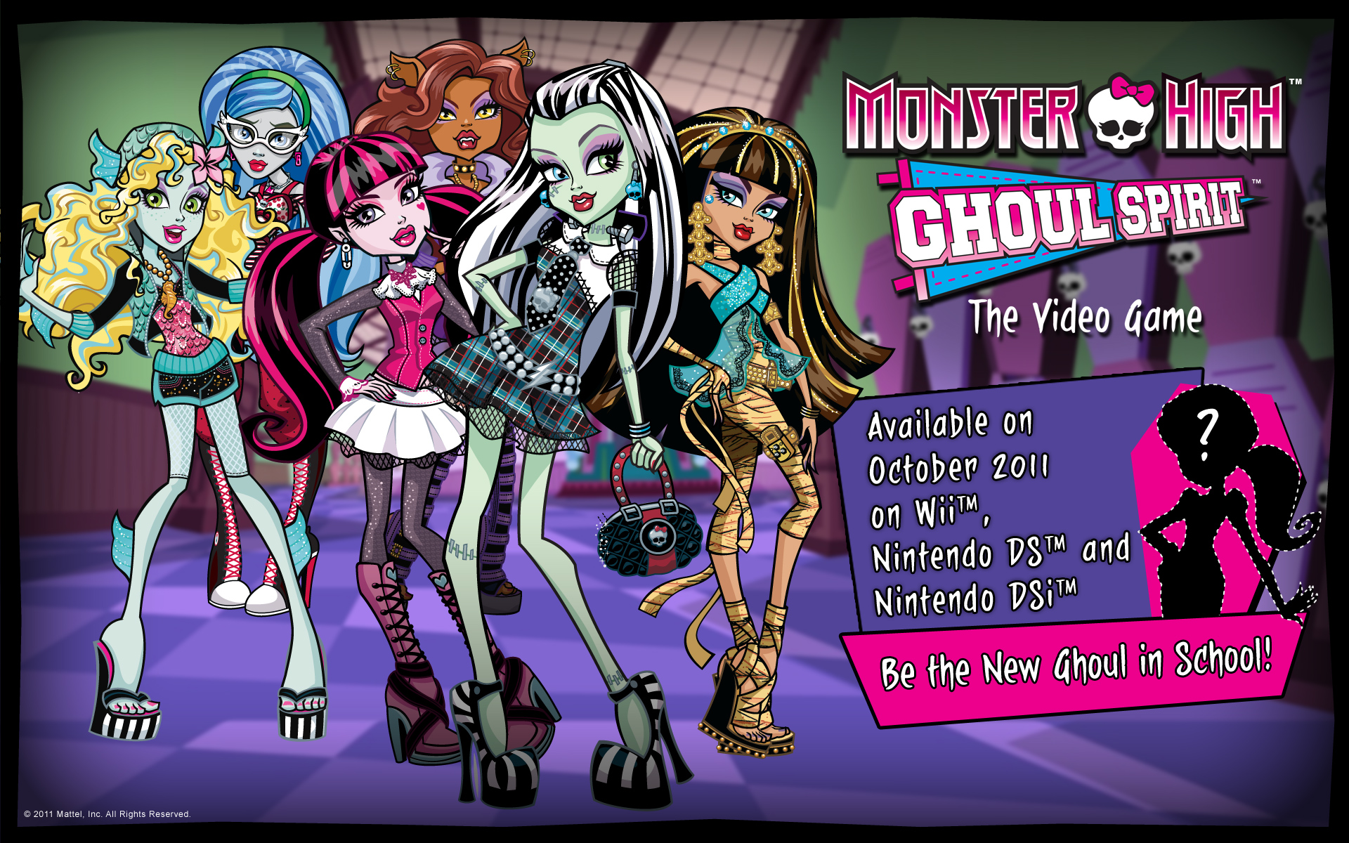 Monster High Ghoul Spirit Video Game Wallpaper