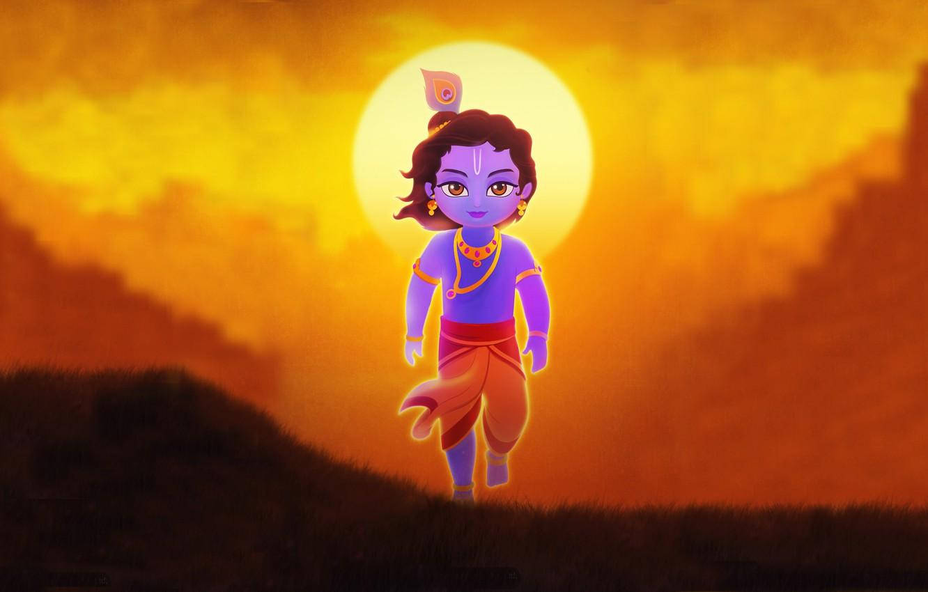 Little Krishna HD Wallpaper