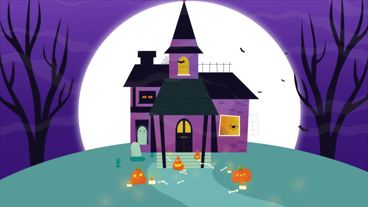 Haunted House Halloween Wallpaper