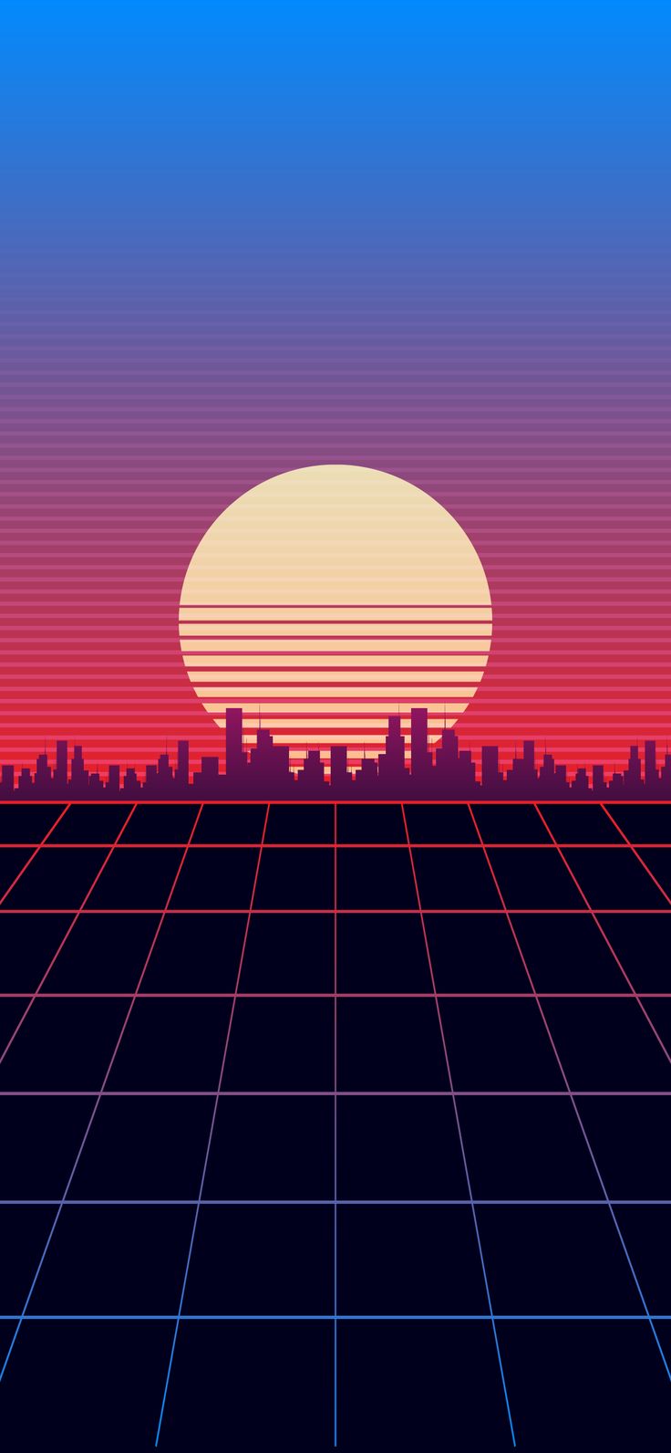 Simple Sunset Retro Wave Wallpaper Heroscreen
