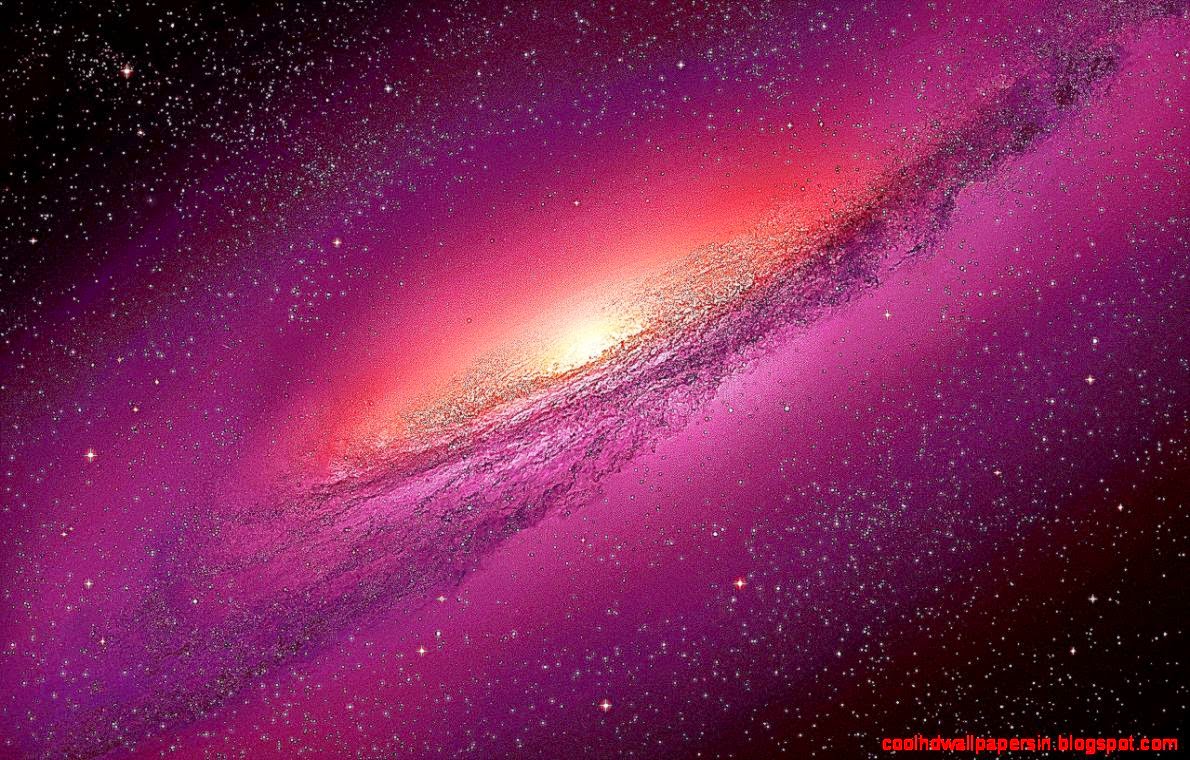 Apple Mac Os Wallpaper Alike Outer Space Stars Galaxies Purple