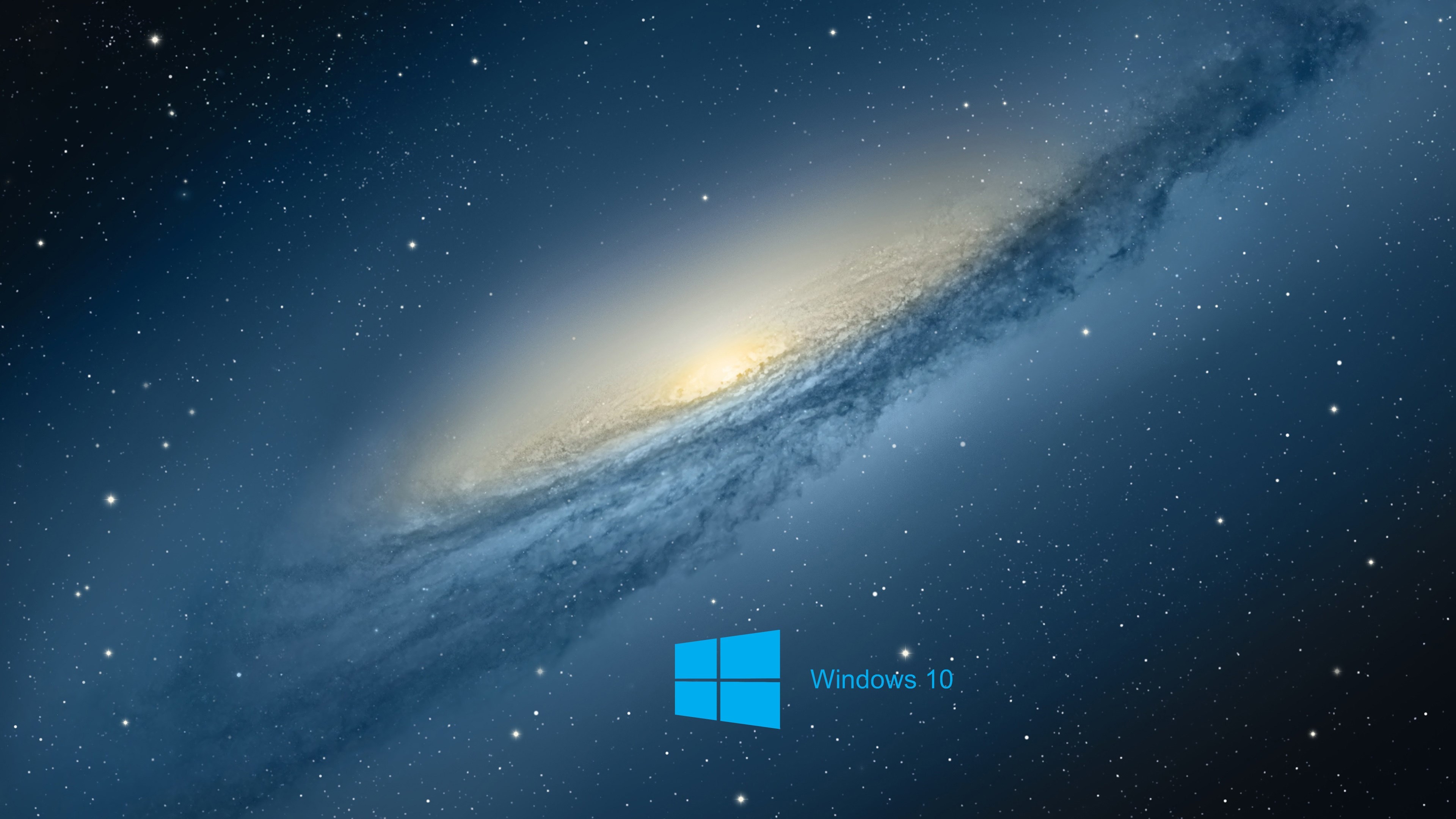 4K Windows 10 wallpaper with a stunning galaxy background