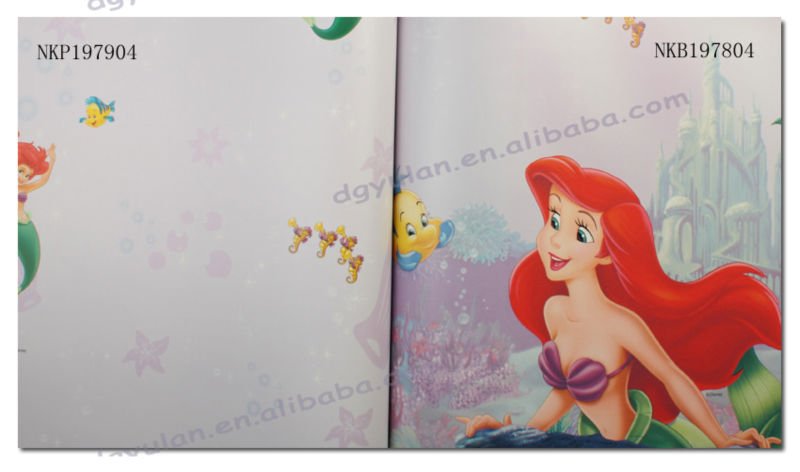 Mermaid Kids Exclusive Disney Pure Paper Bedroom Wallpaper Border