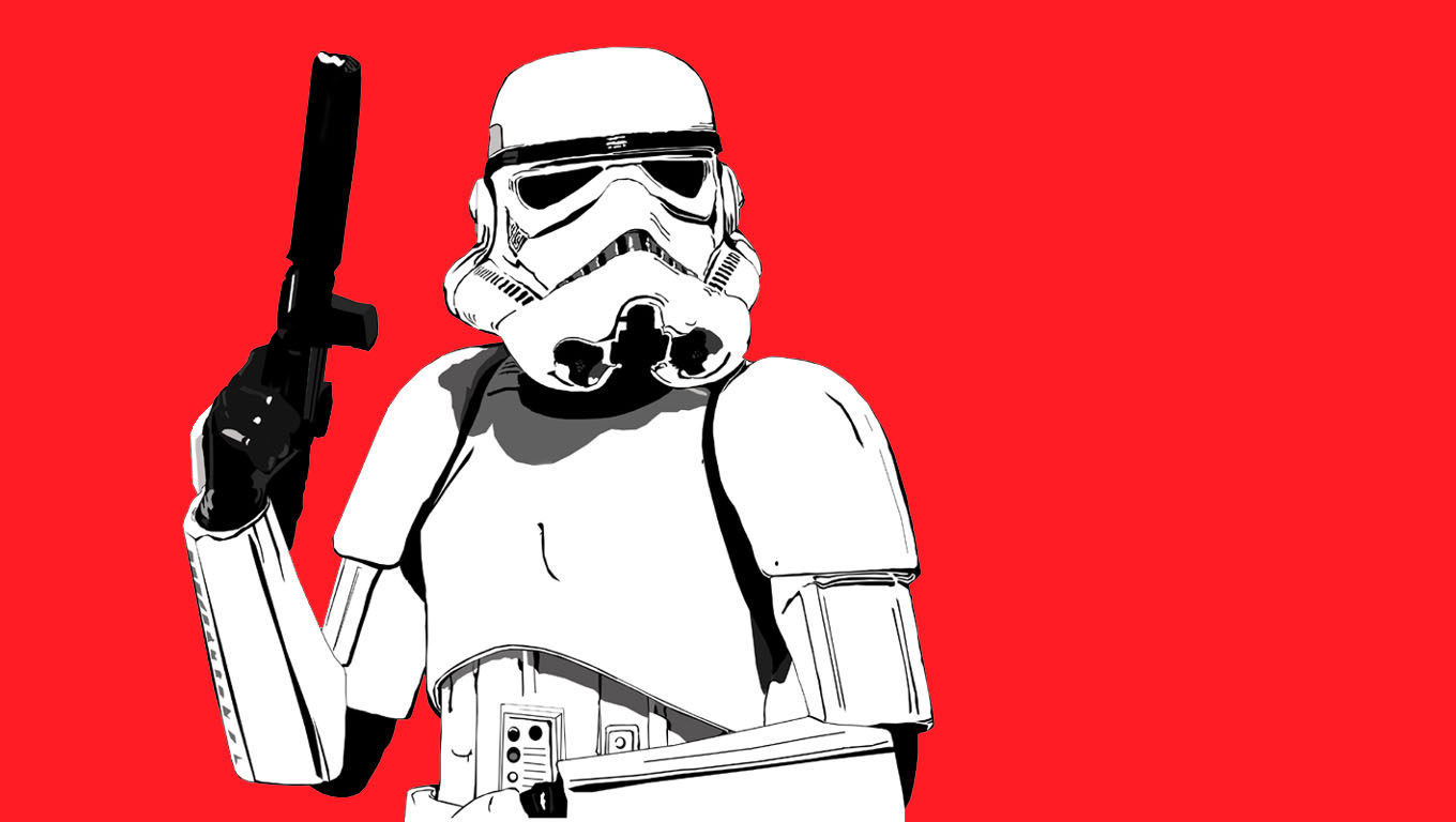 Stormtrooper Red Wallpaper And Background Image