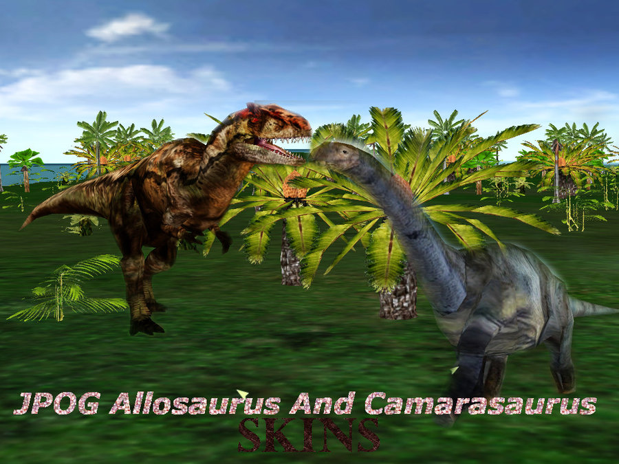 Jpog Allosaurus And Camarasaurus Skins Wallpaper By