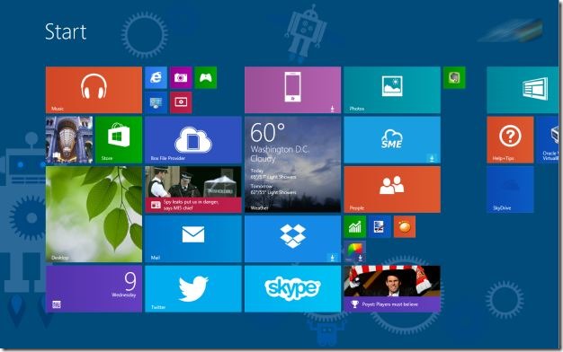 How To Automatically Set Start Screen Background As Window Border And