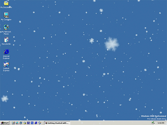 Animated Snowflake Background