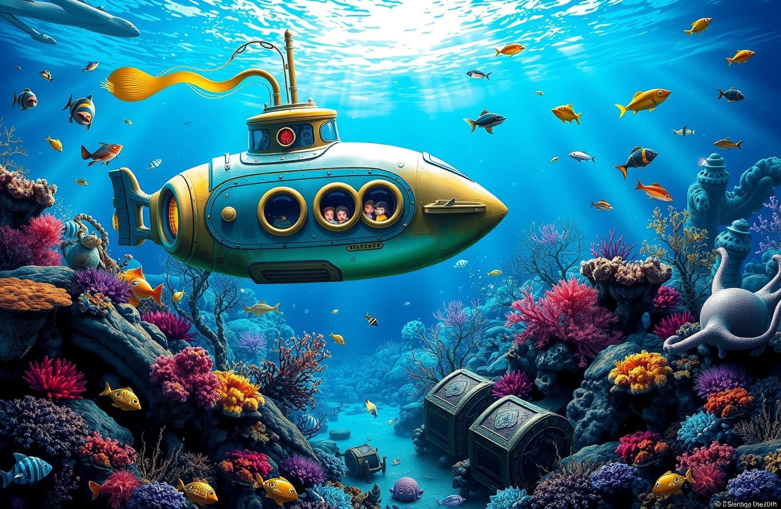 Disney Nautilus Submarine Wallpaper