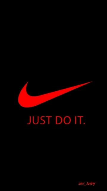 nike logo red just do it