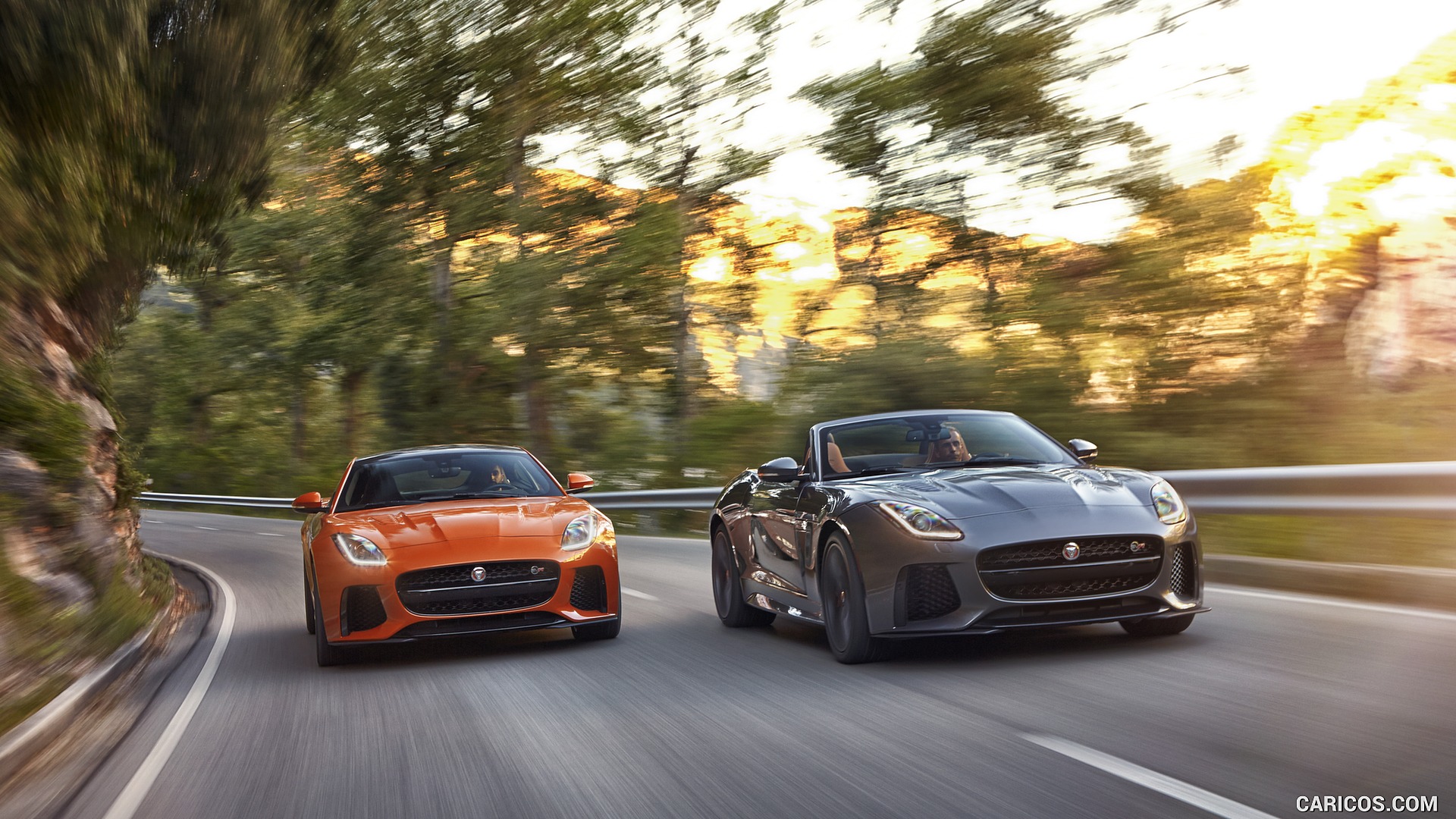 Jaguar F Type Svr Coupe And Convertible Front HD Wallpaper