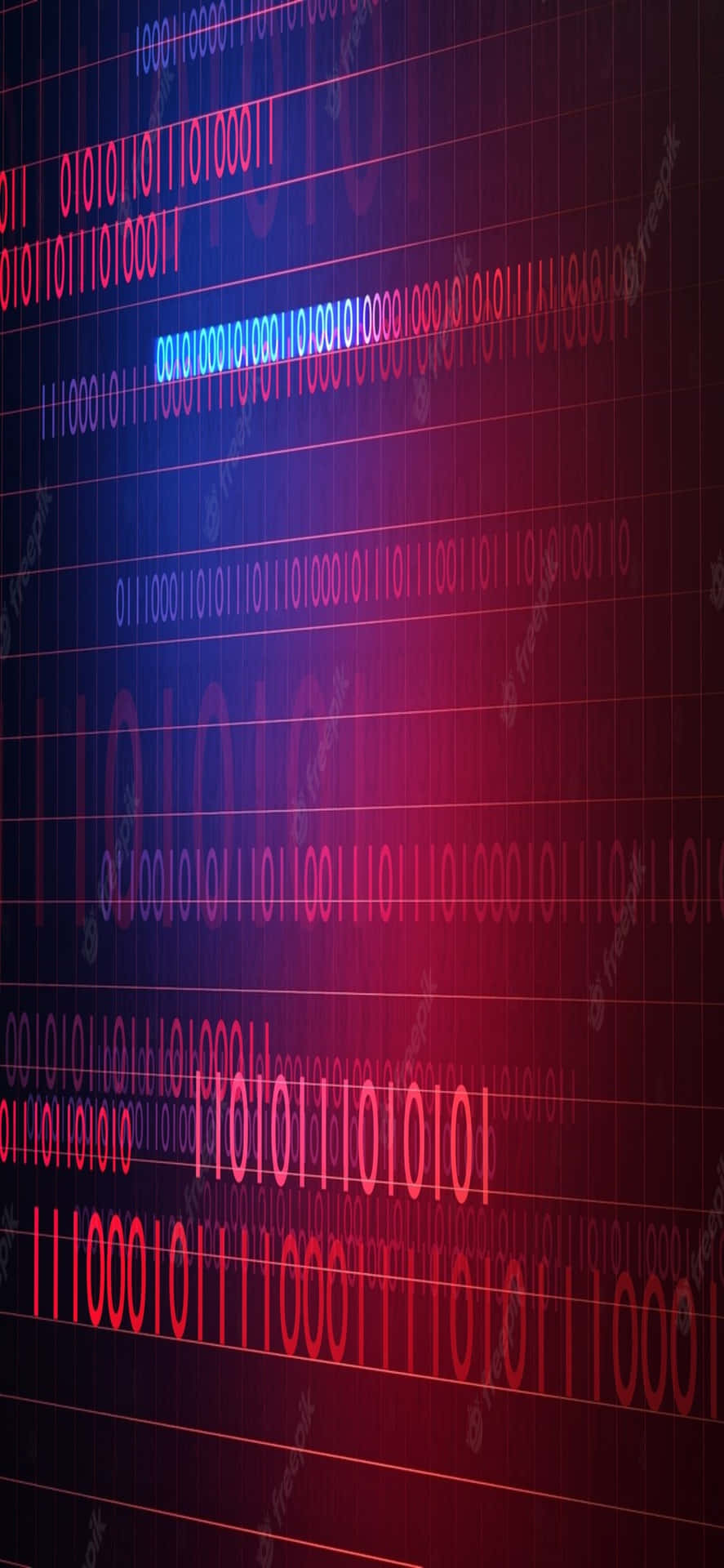 iPhone Xs Programming Background Binary Glitch Wallpaper