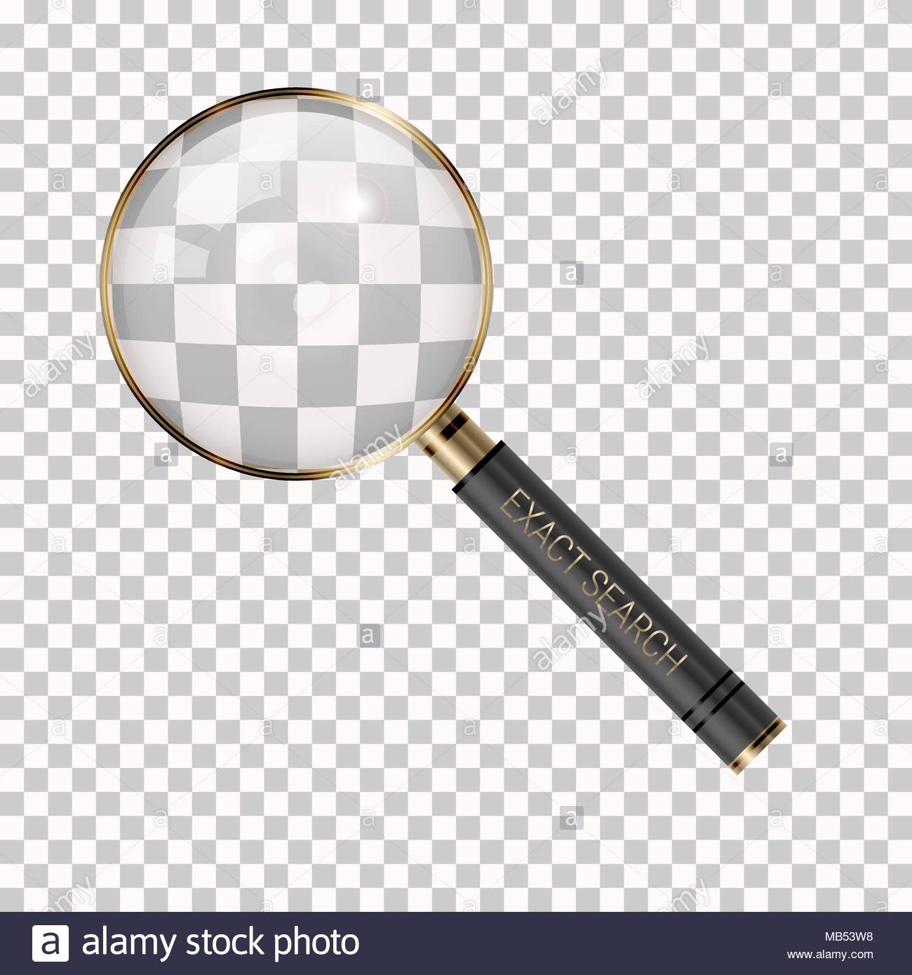 Vector Magnifier On A Transparent Background Magnifying Glass
