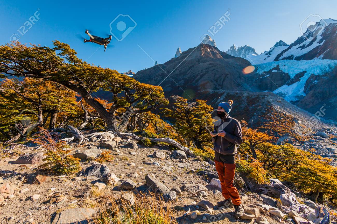 Free download Tourist With Drone On A Background Of Mountain Landscape ...