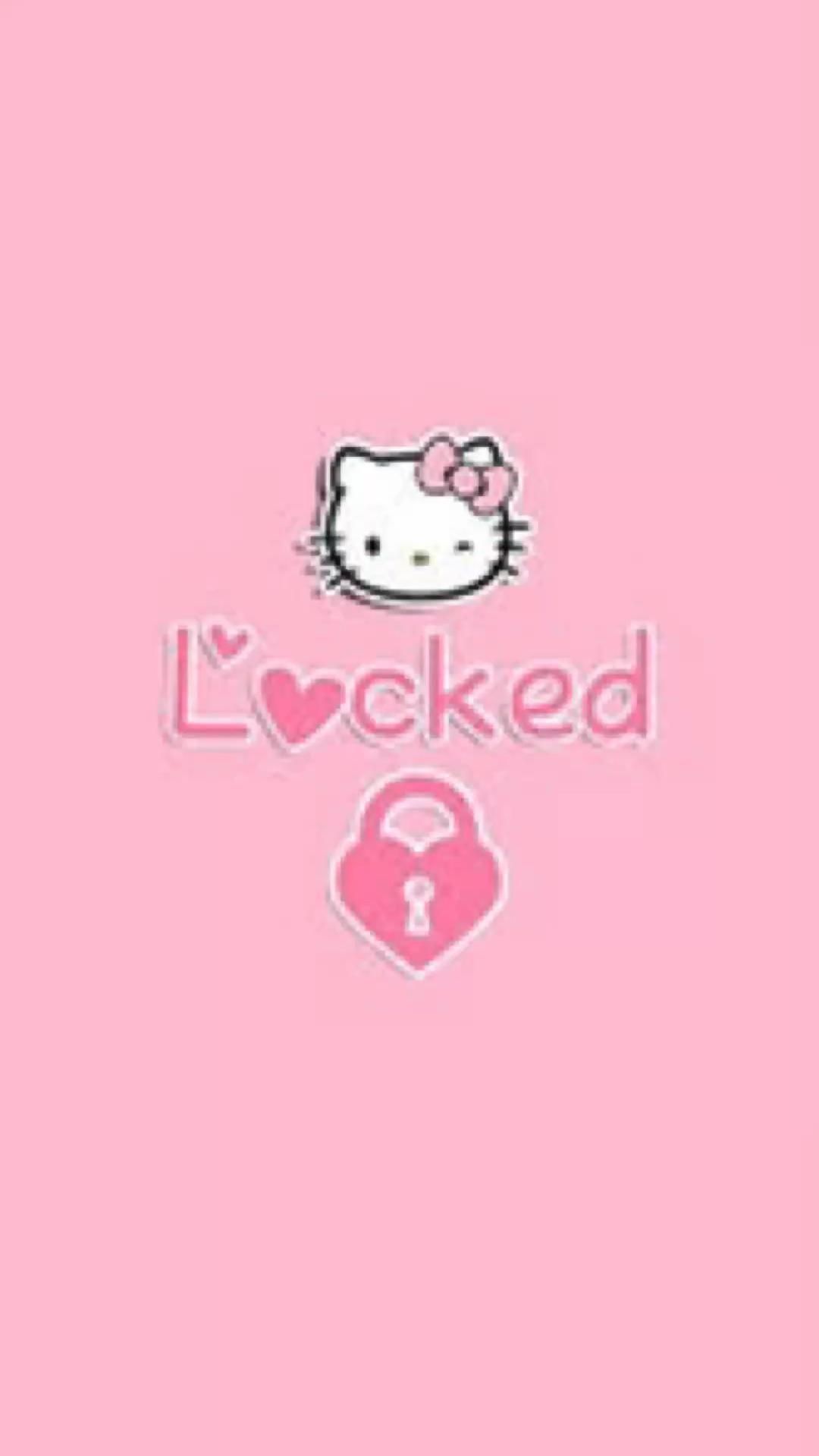 Hello Kitty Lock Screen Pink Wallpaper