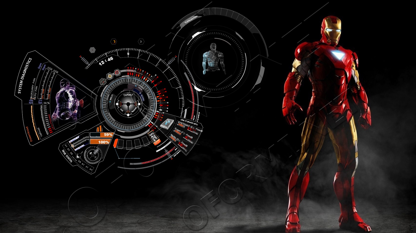 Iron Man Jarvis Inspired Desktop Pictures