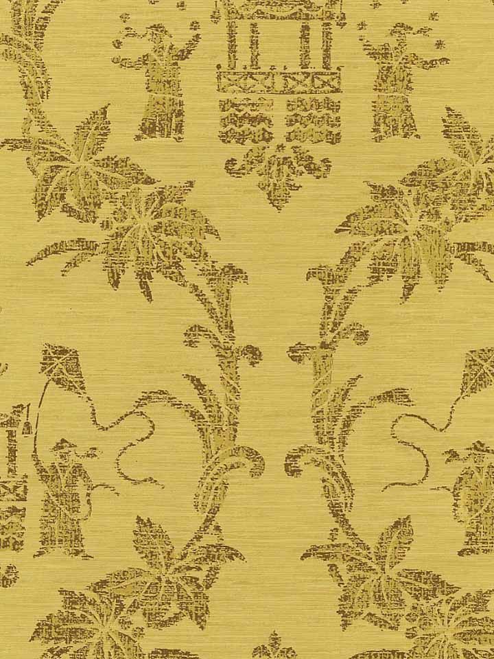 Imperial Folly Wallpaper In Gold Chinoiserie
