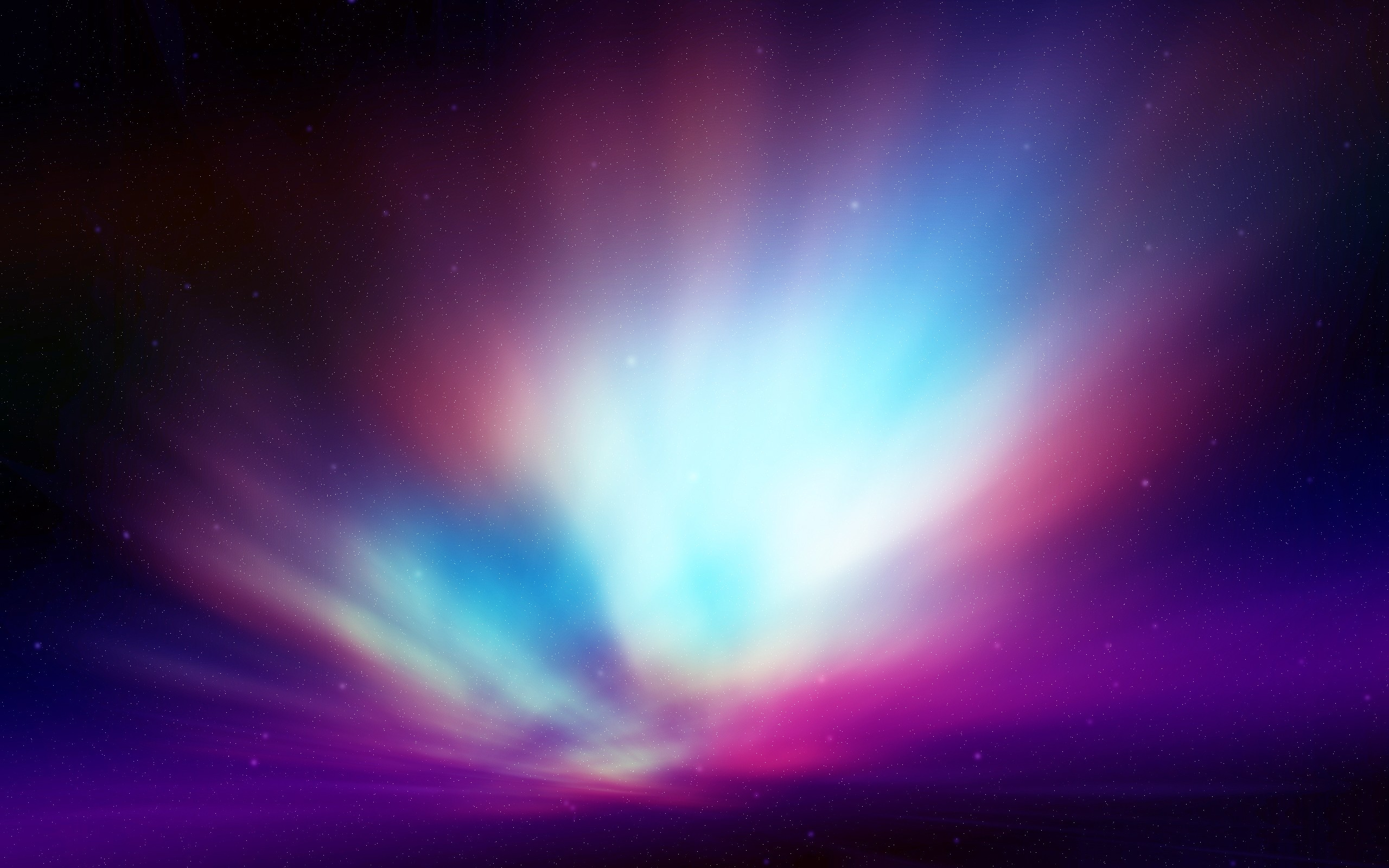 Violet And Blue Aurora Wallpaper Stock