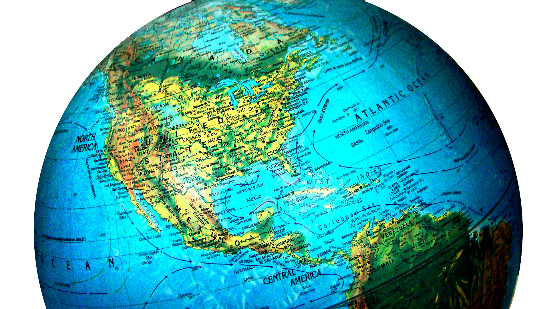 World Map Globe Wallpaper