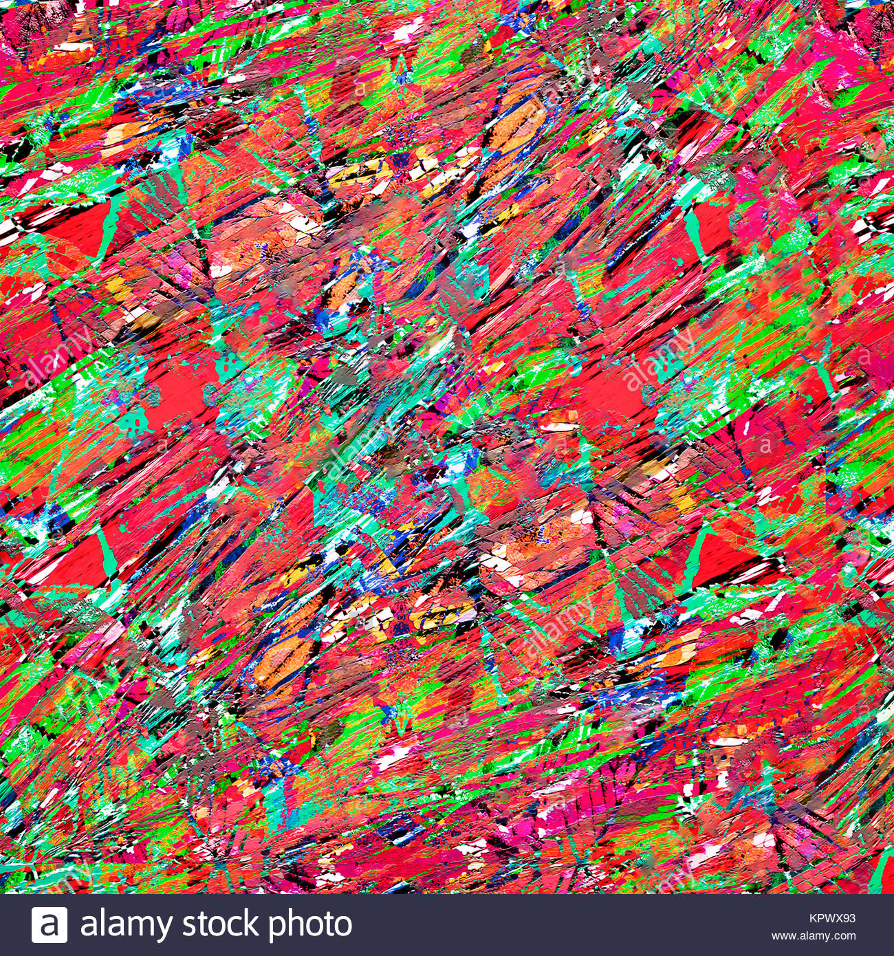 Abstract Expressionism Collage Background Stock Photo
