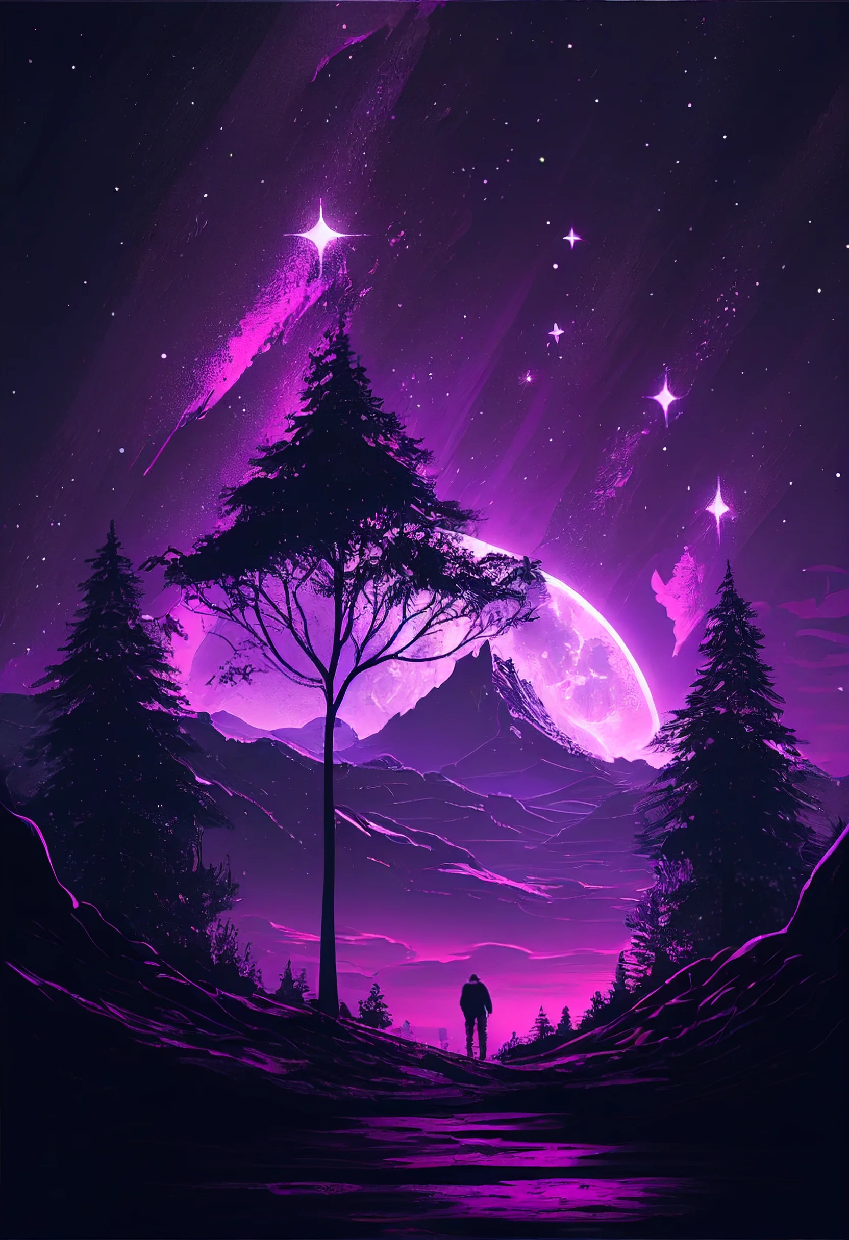 Top Inspirational Purple Aesthetic iPhone Wallpaper