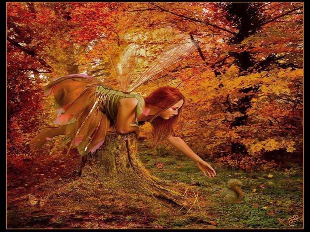Flying Fairy Background Wallpaper