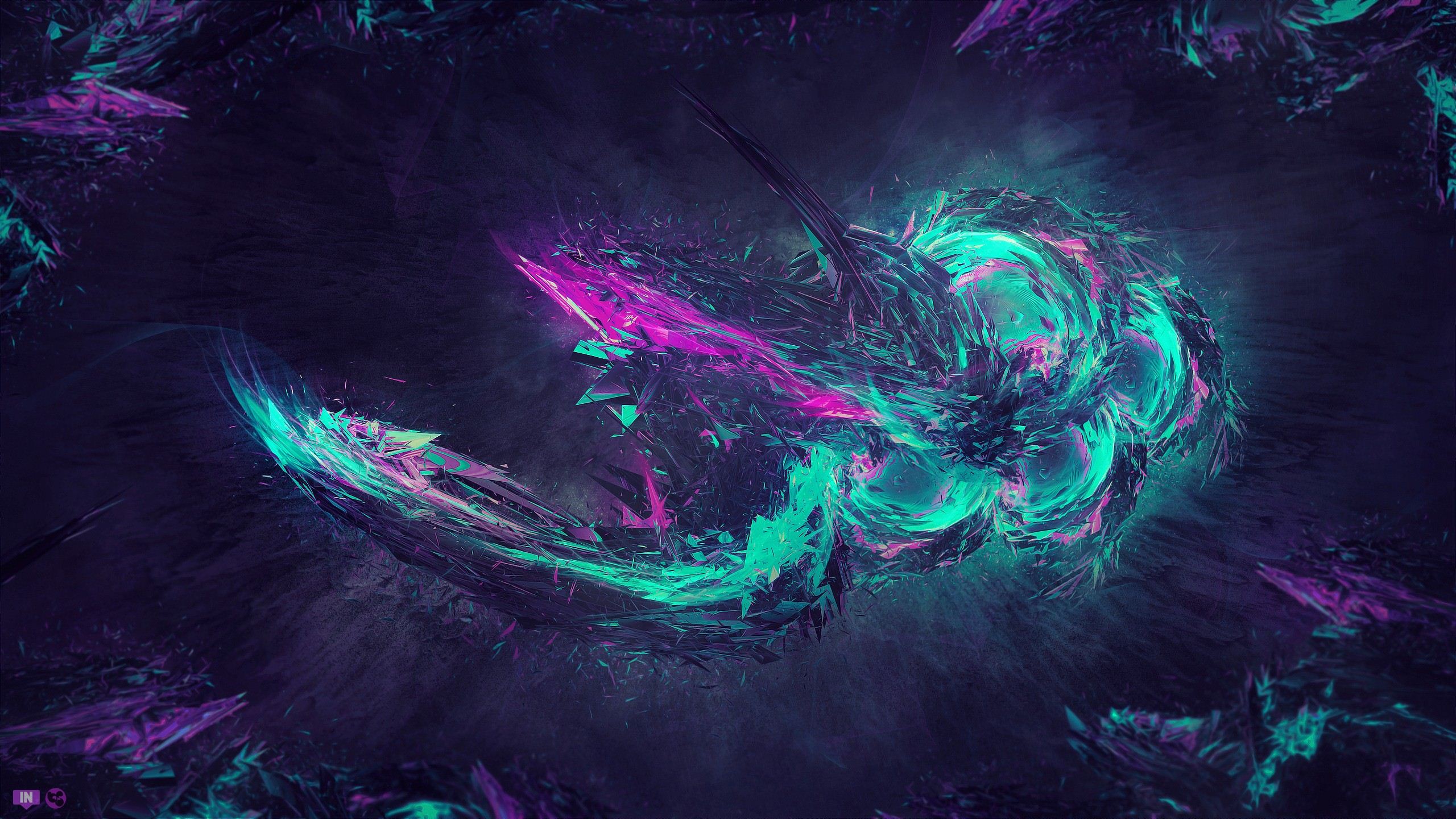Purple and Teal Effects   Desktop Backgrounds