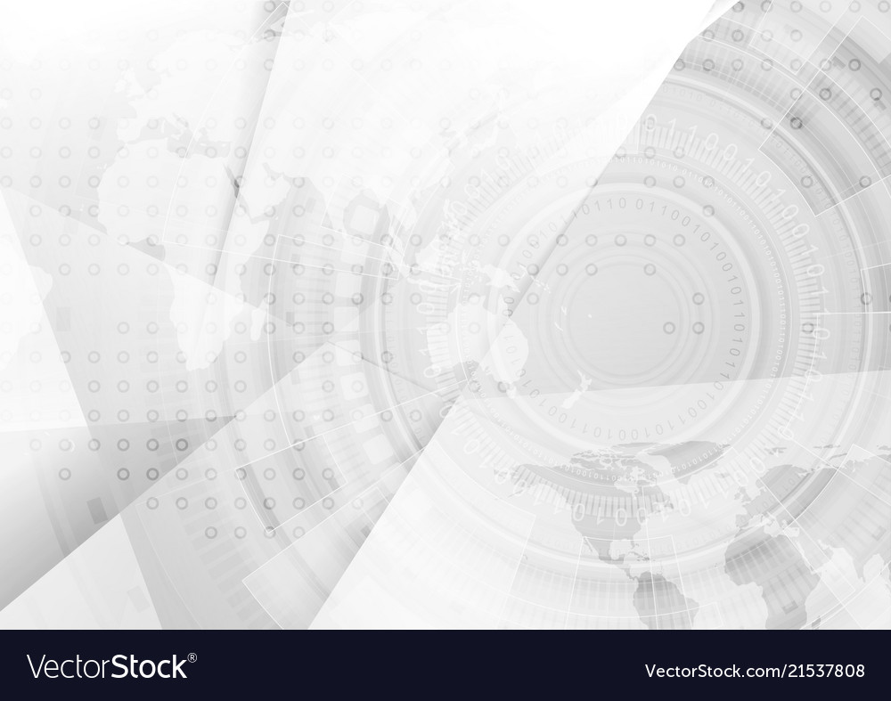 Light Grey Concept Technology Background Vector Image