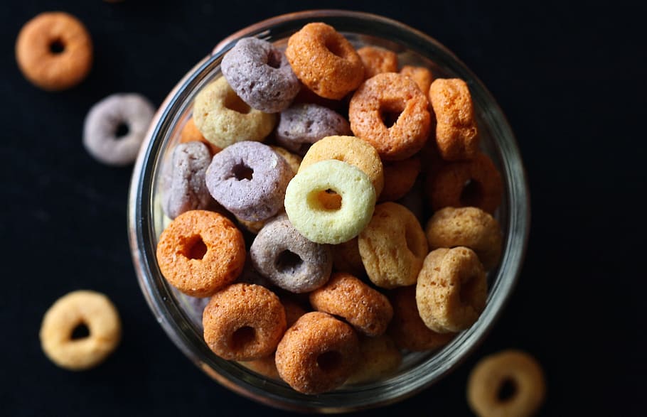 HD Wallpaper Cookies In Clear Glass Jar Cereal Cheerios