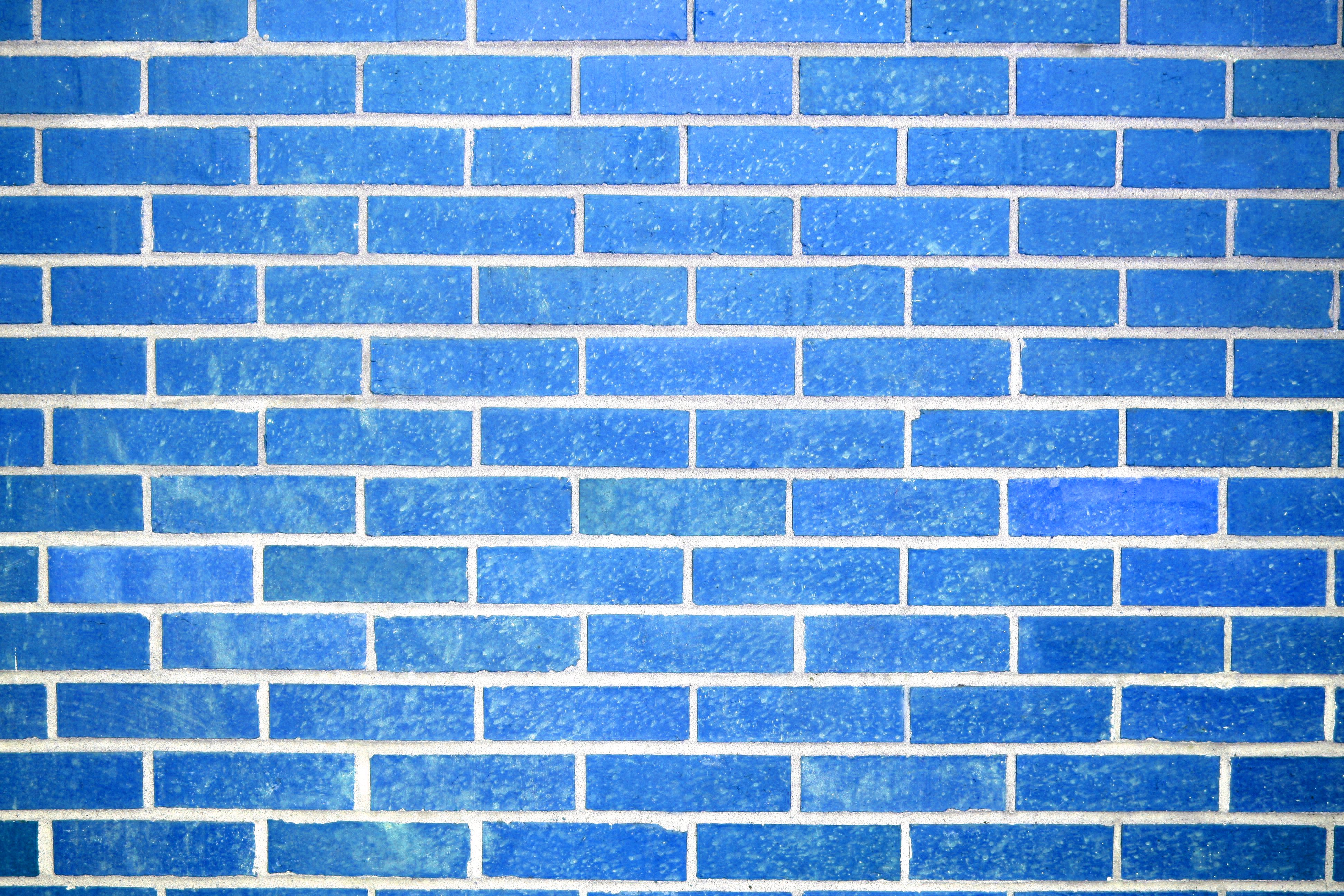 Sky Blue Brick Wall Texture Picture Photograph Photos Public