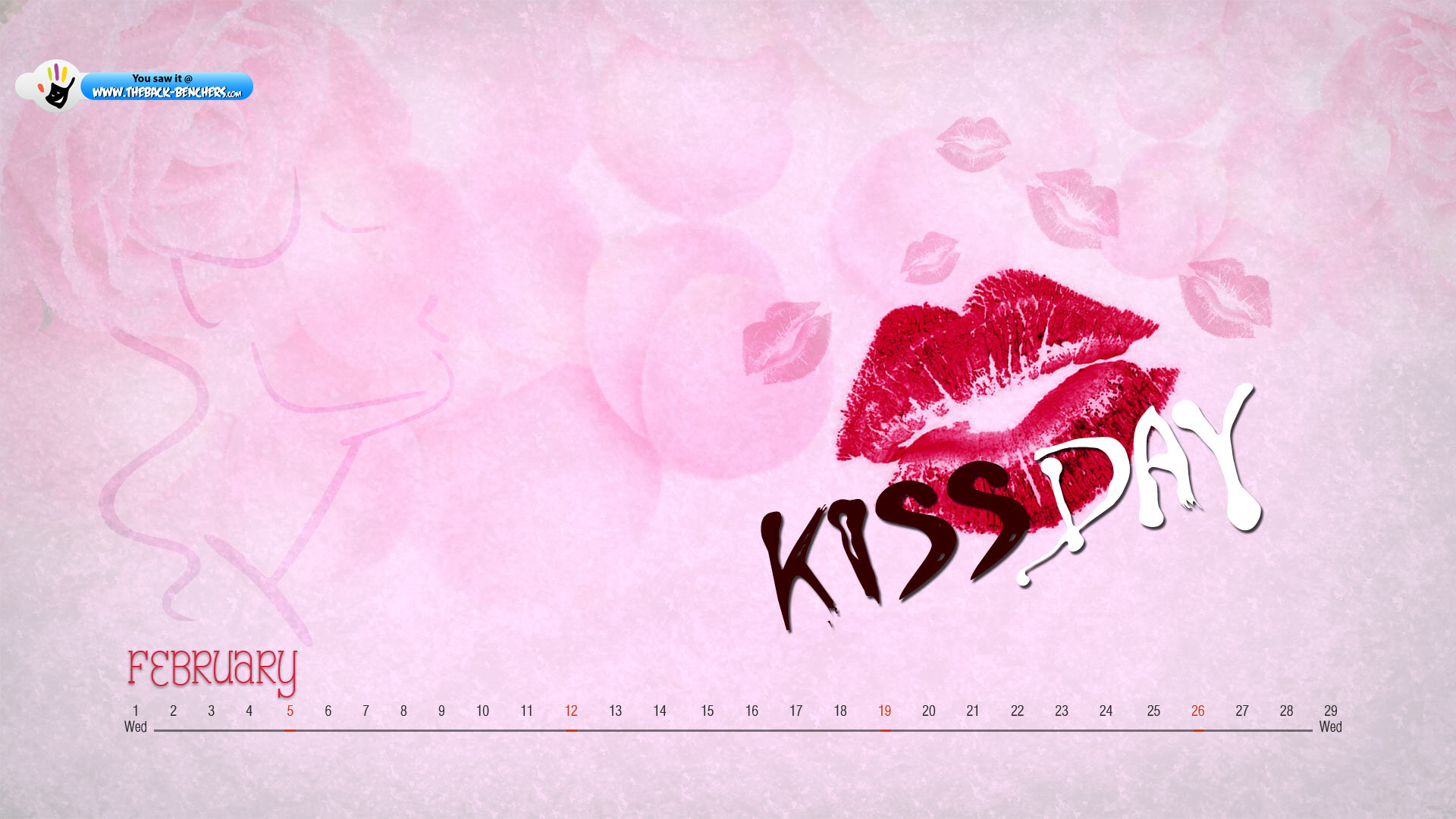 Happy Kiss Day Wallpaper Large Theback Benchers