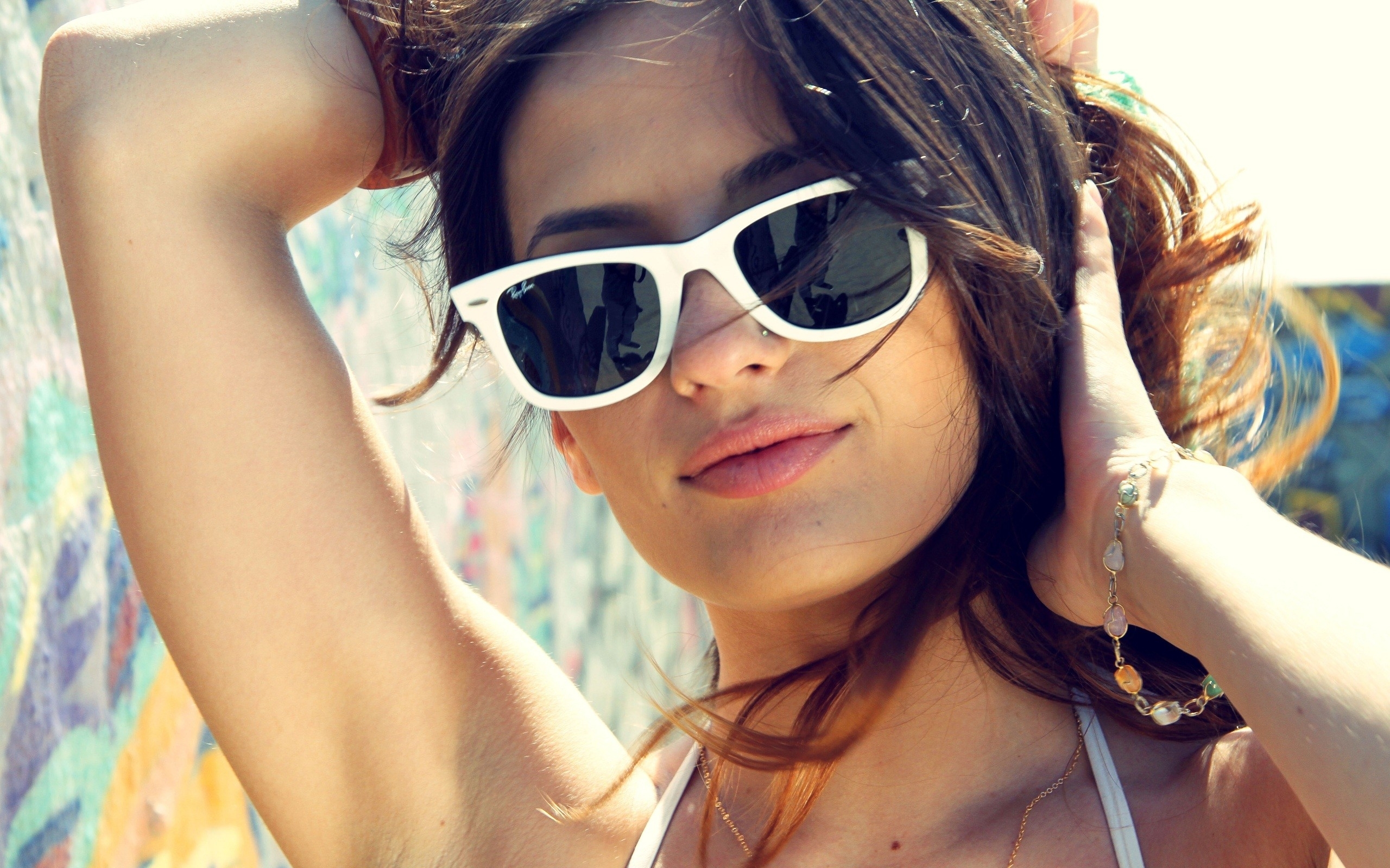 Models Sunglasses Shay Maria Portraits Wallpaper