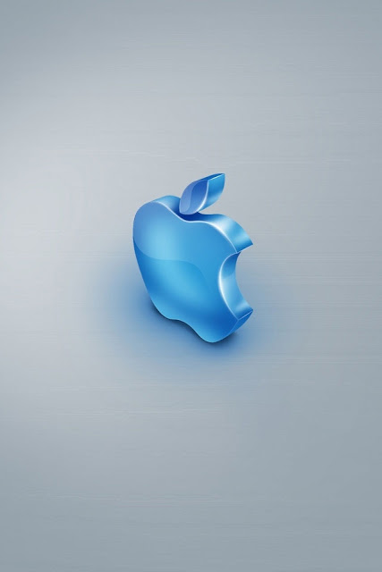 iPhone 4s Wallpaper Blue Apple HD 9to5wallpaper