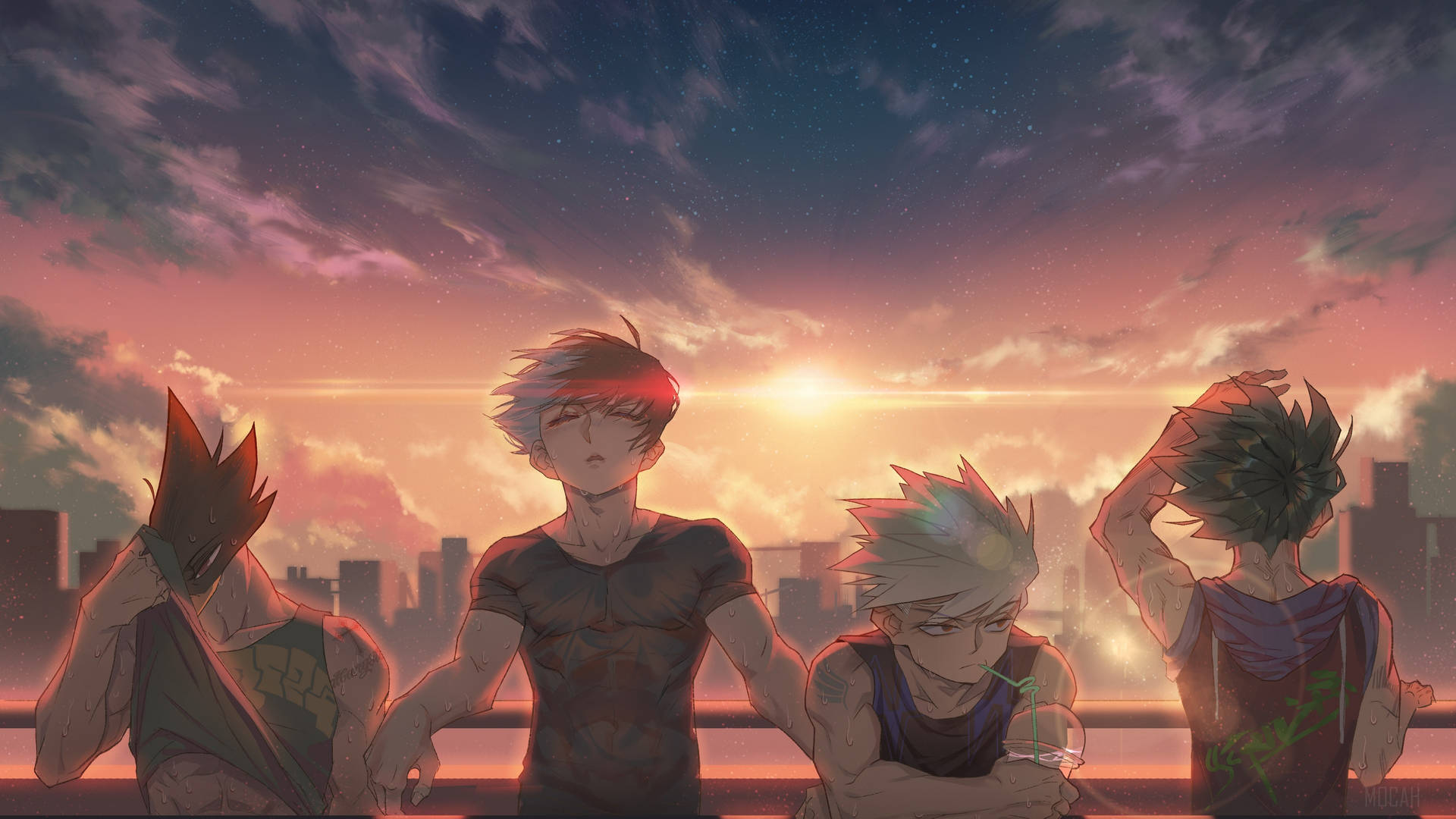 Deku X Todoroki Bakugou Wallpaper